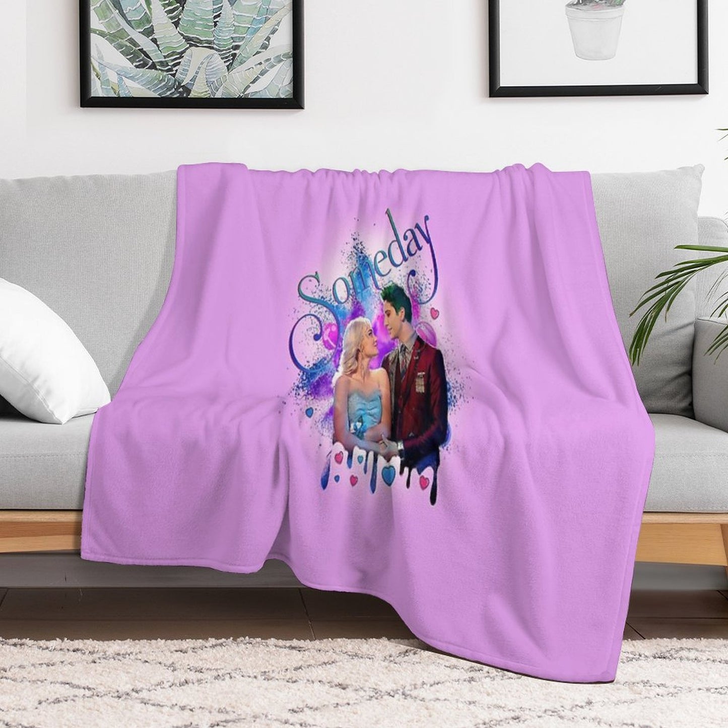 Zed And Addison - Someday - Zombies 2 Throw Blanket
