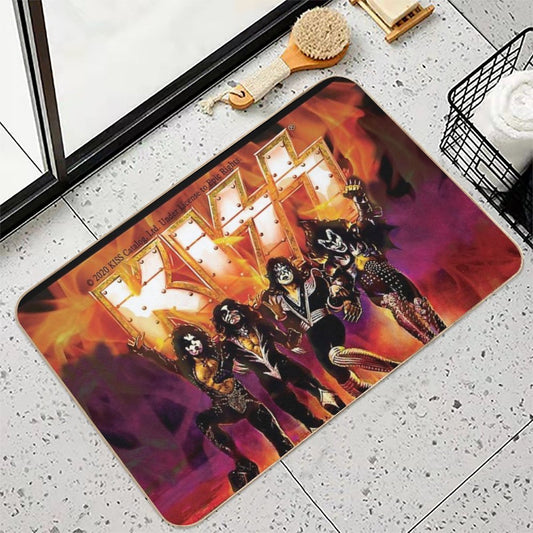 Kiss The Band- Rock Band Hard Rock Kiss Army Destroyer Bath Mat