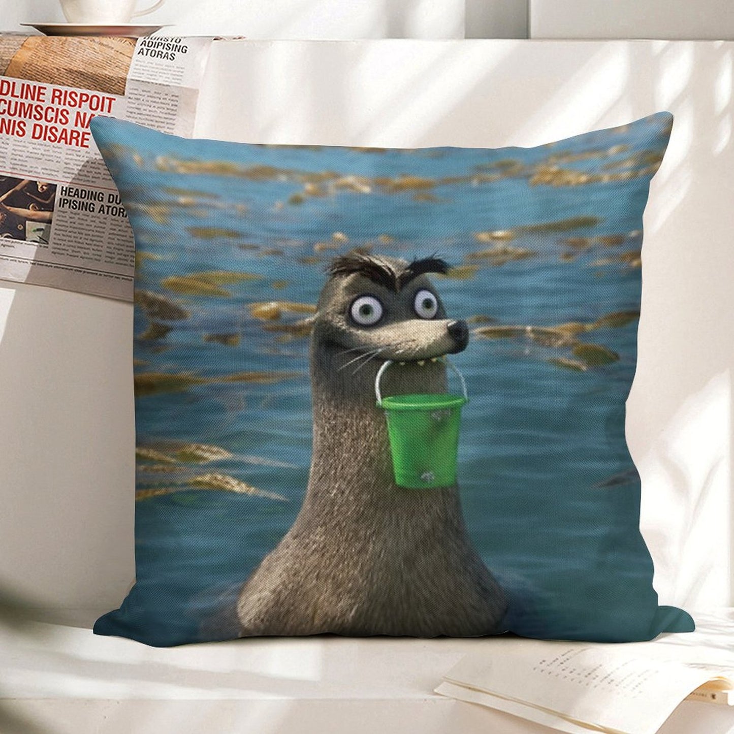 Gerald Linen Throw Pillow Cover