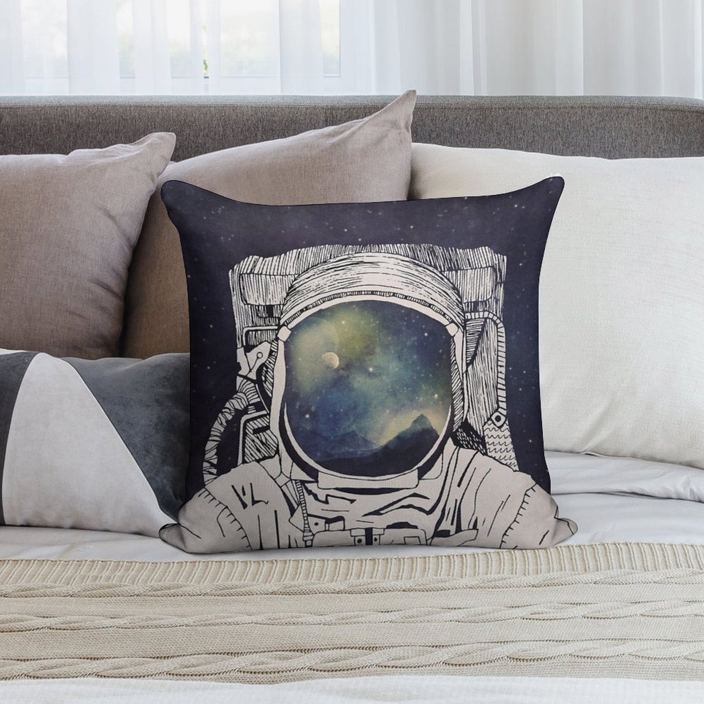 Dreaming Of Space Soft Home Decor Throw Pillow