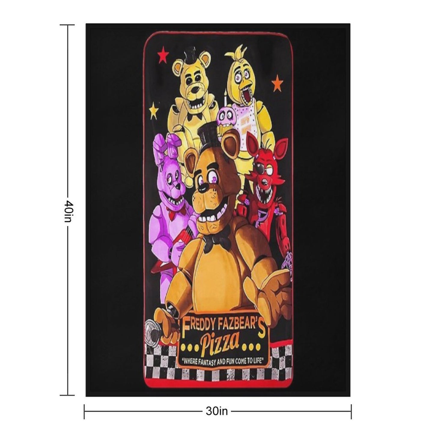 Five Nights at Freddy's Throw Blanket