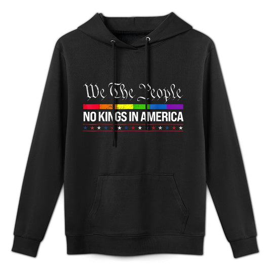 No Kings In America We The People Political Men Women Pilling-Resistant Hoodie