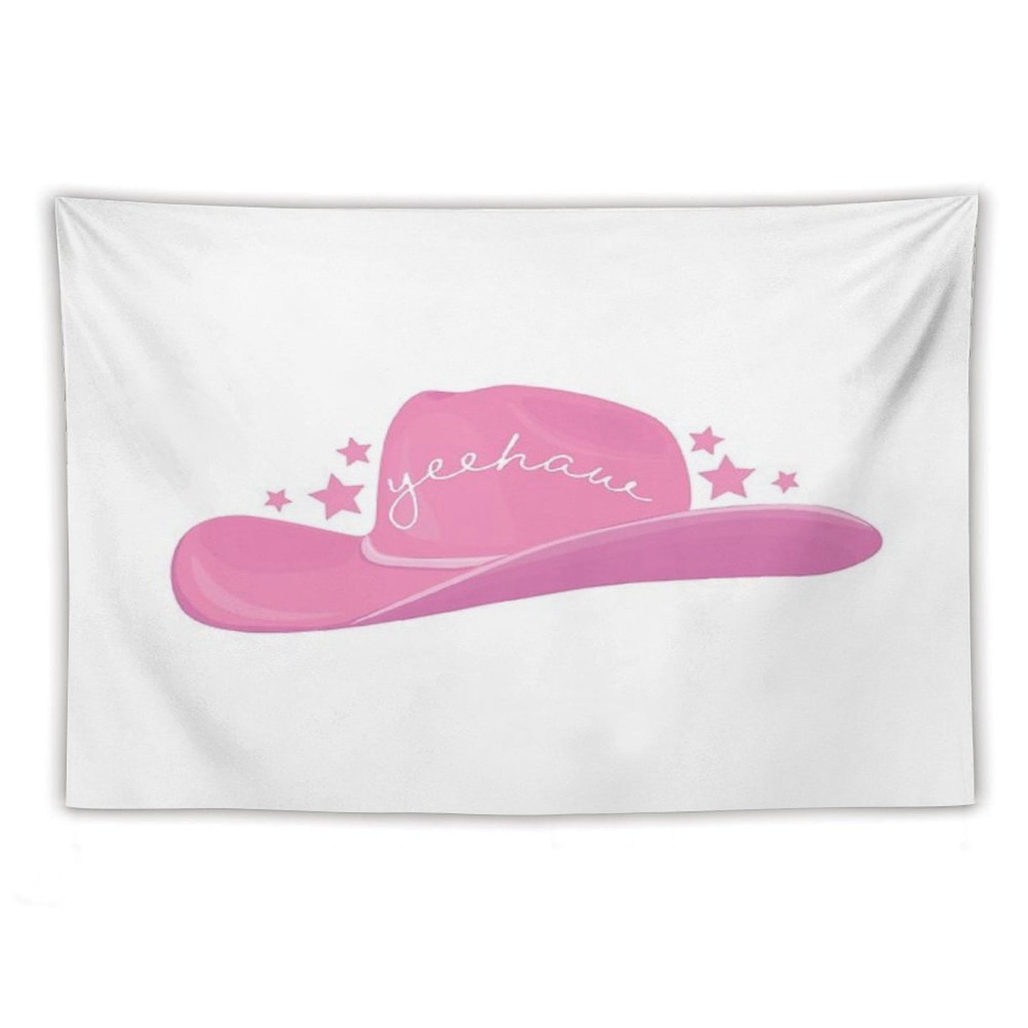 Pink Cowboy Hat Tapestry