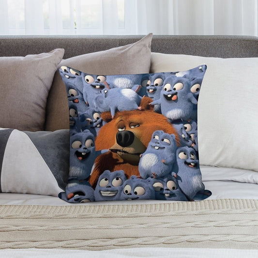 Grizzy And The Lemmings Soft Style Accent Throw Pillow