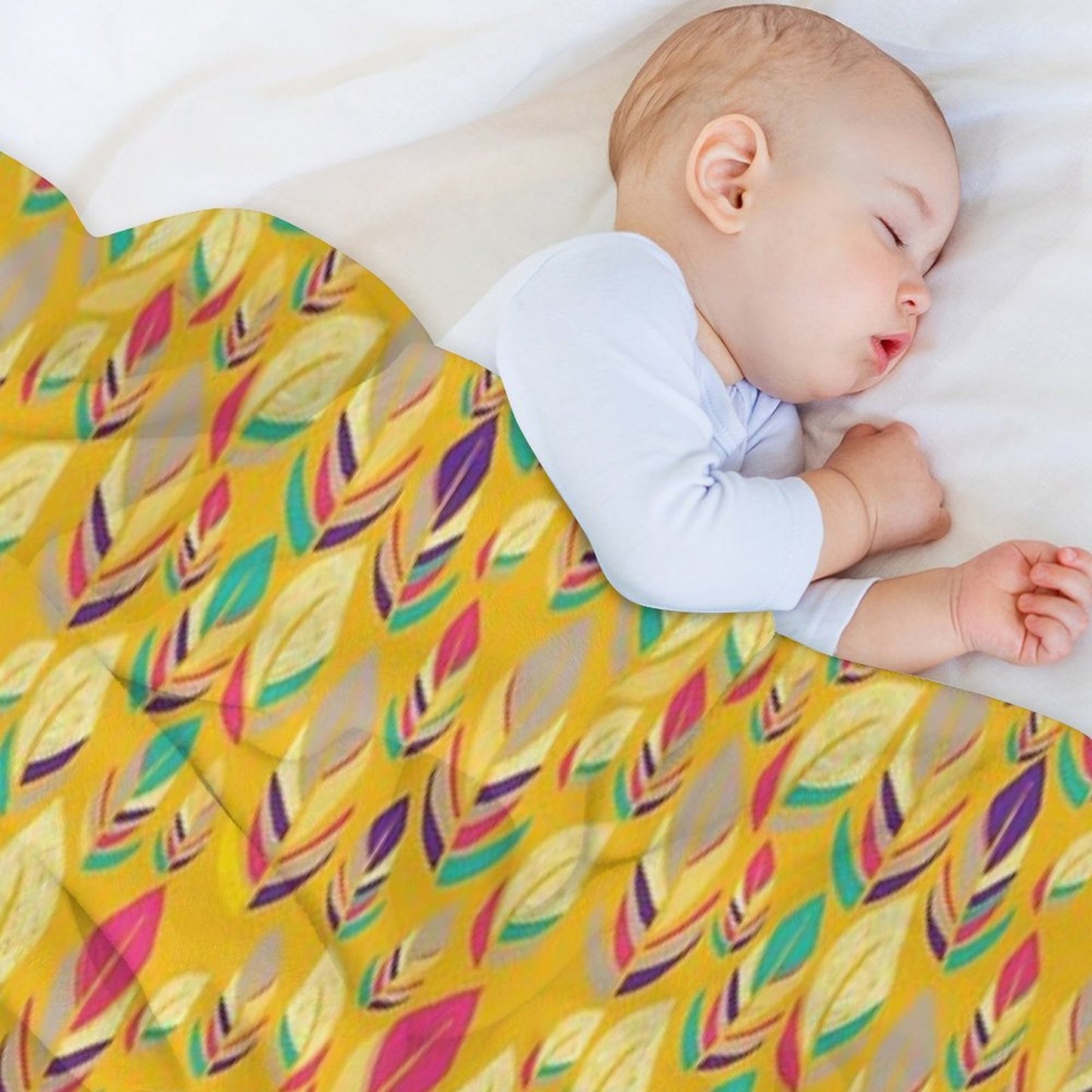Dancing Feathers Throw Blanket