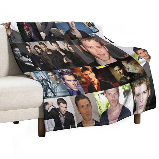 Joseph Morgan Collage Throw Blanket