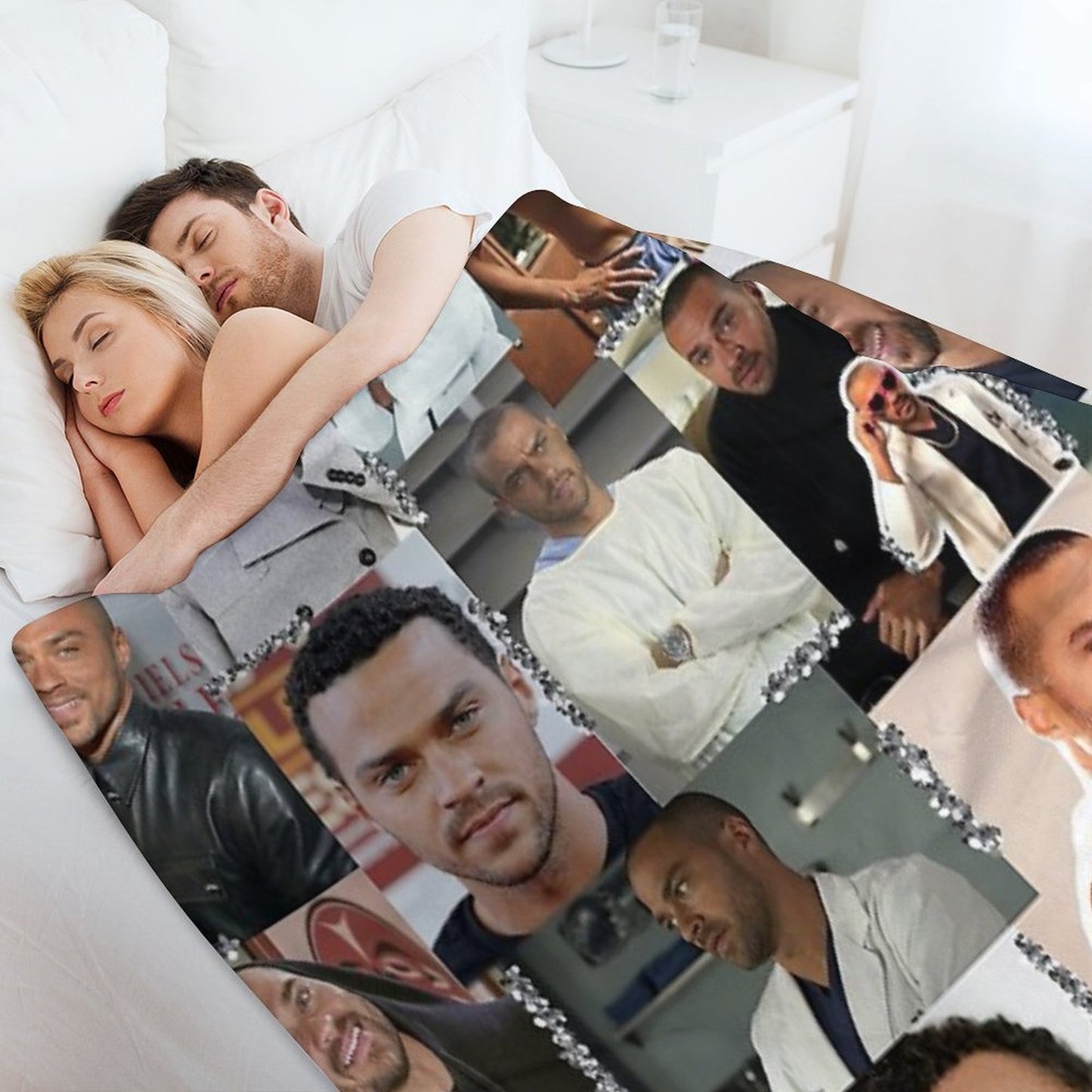 Jackson Avery Collage Throw Blanket