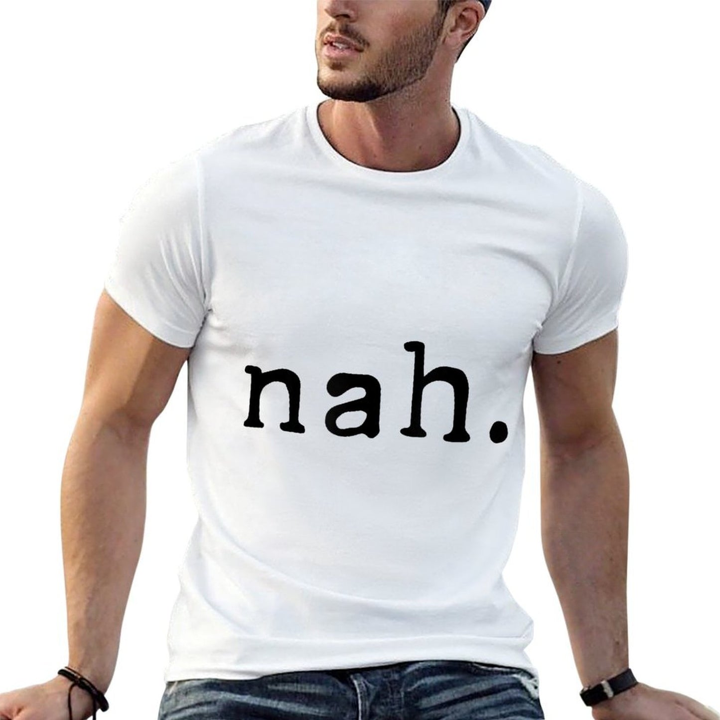 Funny Sarcastic Nah Sassy Quote Pessimist Lightweight T-Shirt