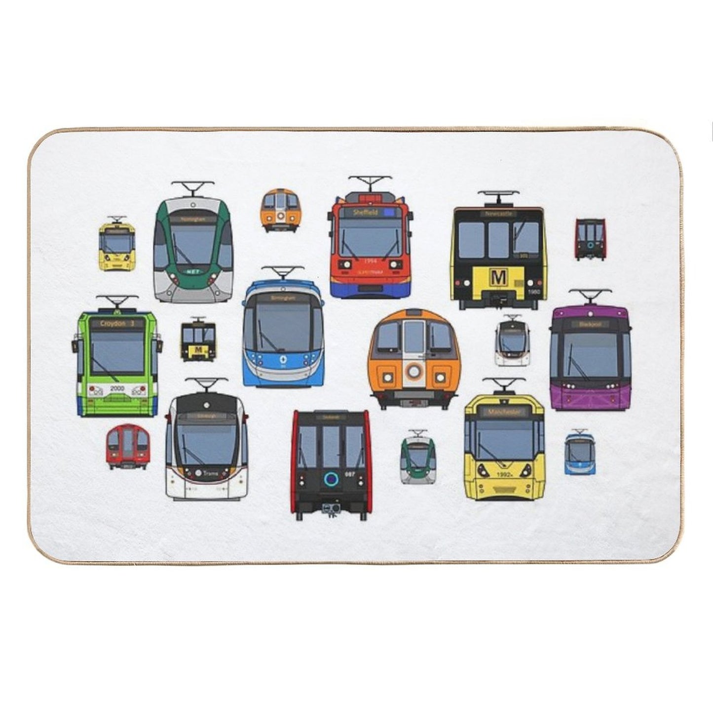 GB Metro And Light Rail Bath Mat