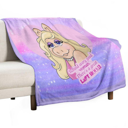 Miss Piggy Throw Blanket