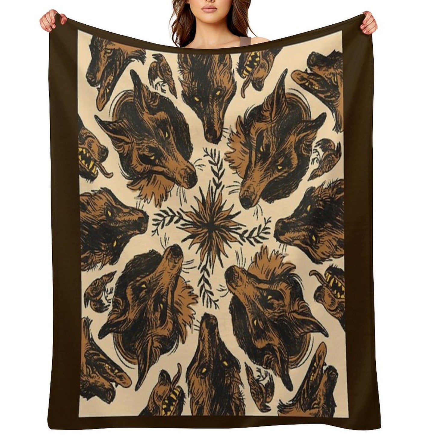 Canine Pattern Throw Blanket
