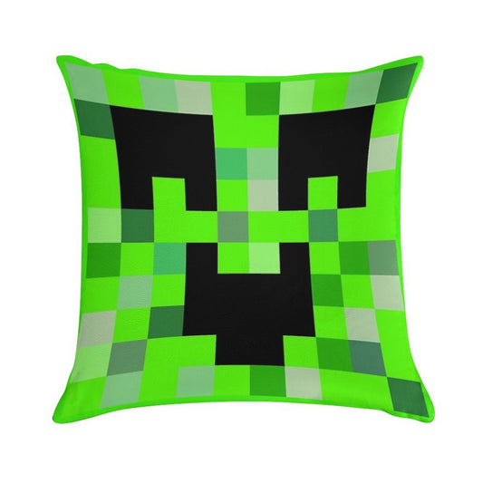 Kawaii Creeper Soft Bedroom Essential Throw Pillow