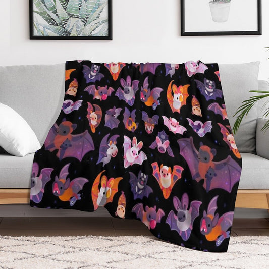 Bat - Dark Throw Blanket