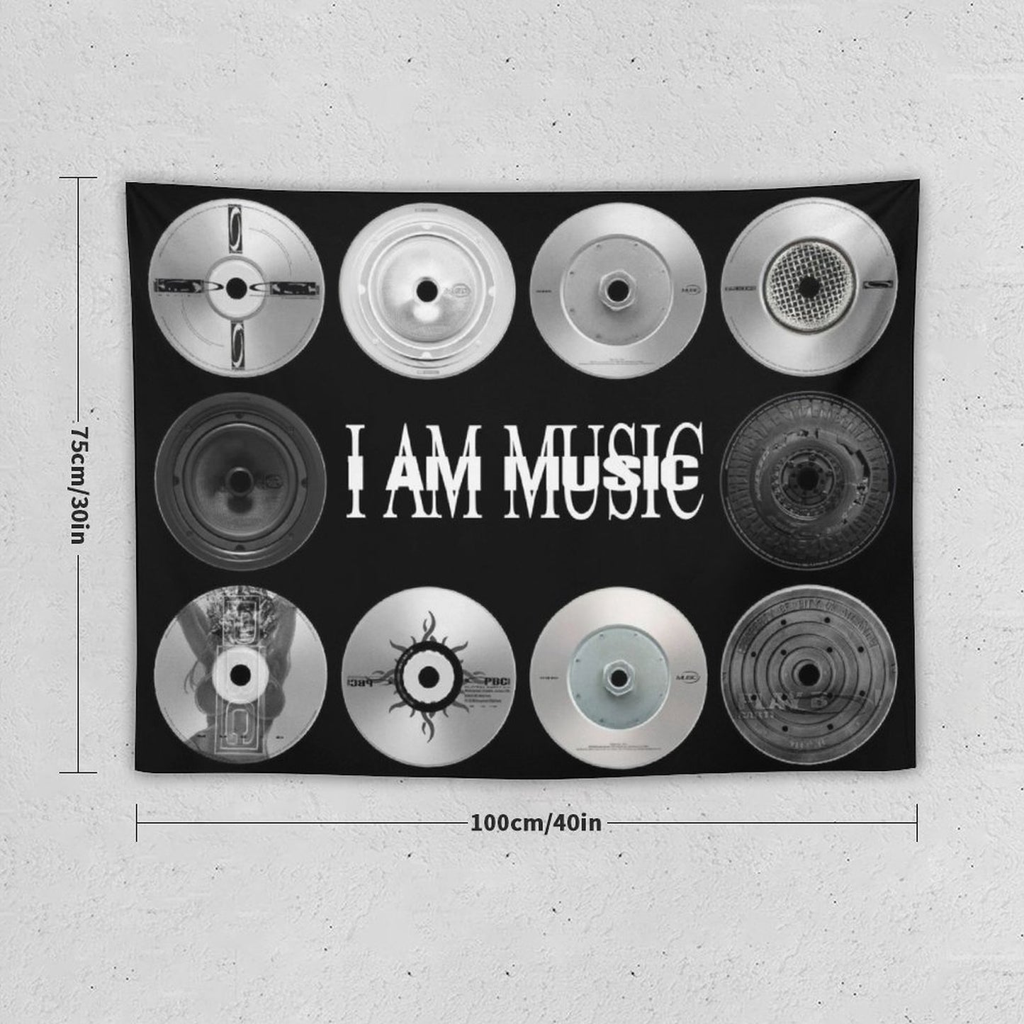 I AM MUSIC Vinyl Tapestry