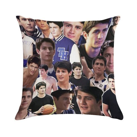Nathan Scott Collage 2 Soft Easy Maintenance Throw Pillow