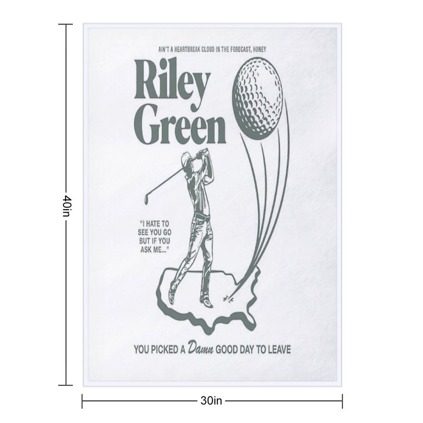 Riley Green Merch Throw Blanket