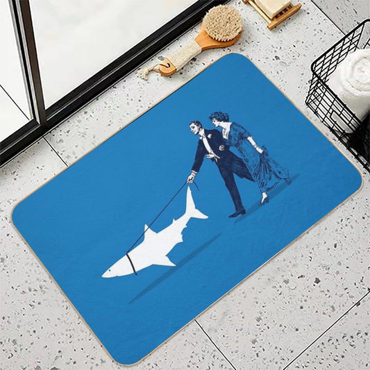 Walking The Shark Toxin-Free Bath Mat