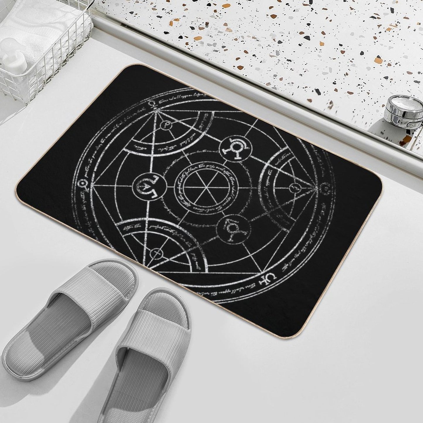 Human Transmutation Circle - Chalk Bath Mat