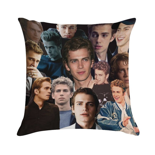 Hayden Christensen Hot Collage Soft Anti-Pilling Throw Pillow