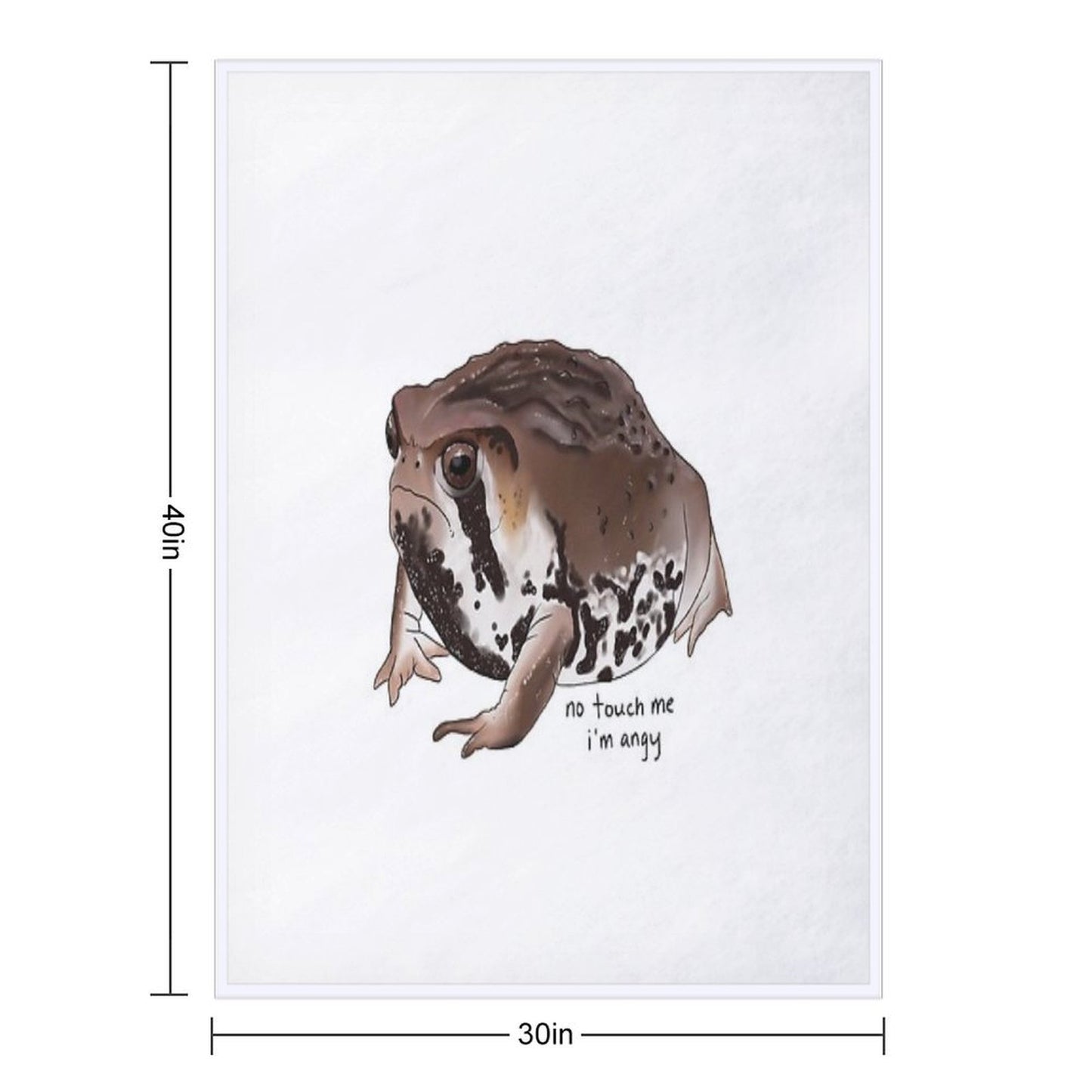 Sand Rain Frog Throw Blanket