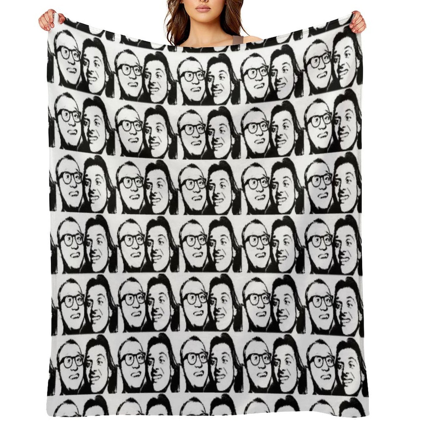 Rik Mayall And Ade Edmondson Throw Blanket