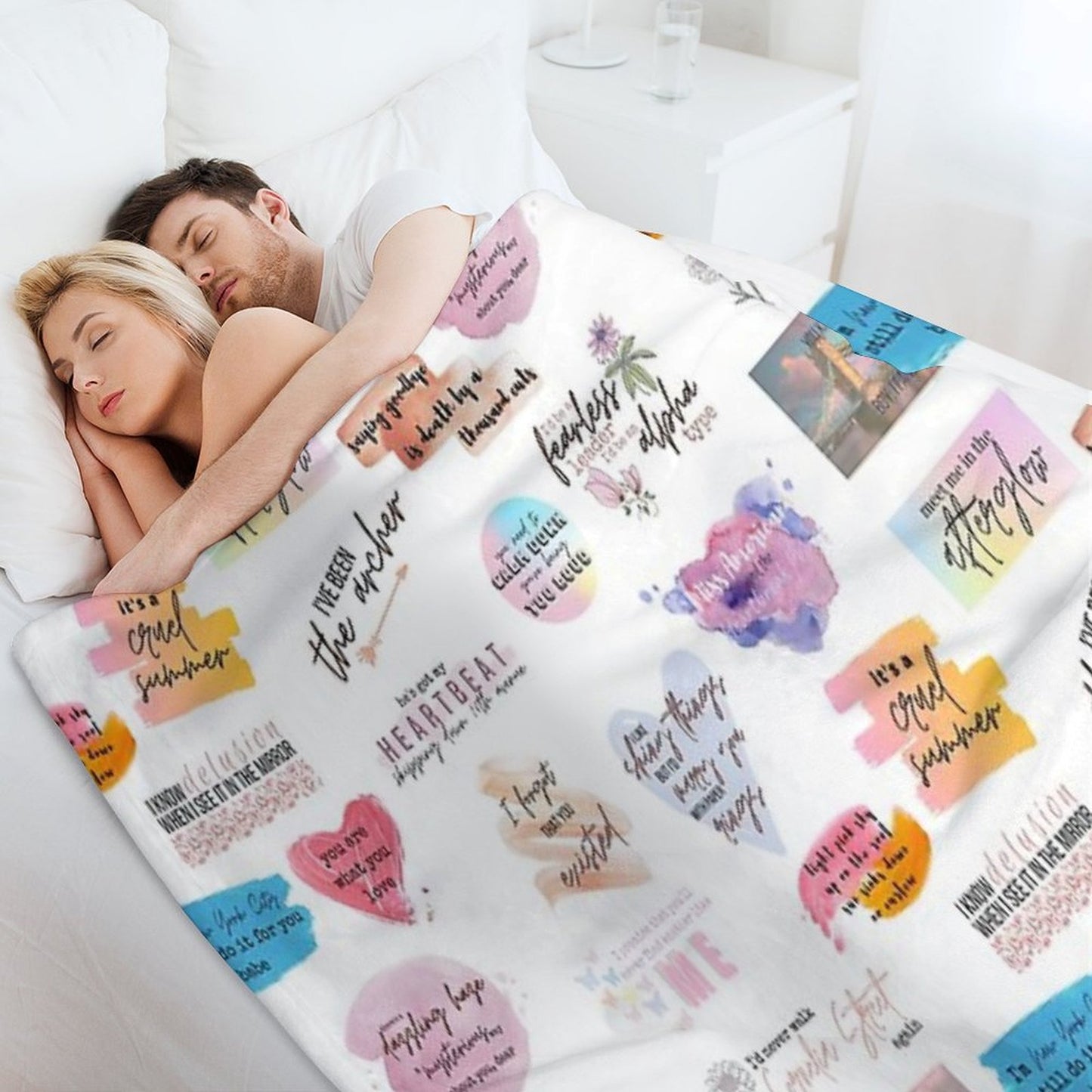 Lover Collage Throw Blanket