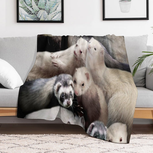 Ferrets Throw Blanket