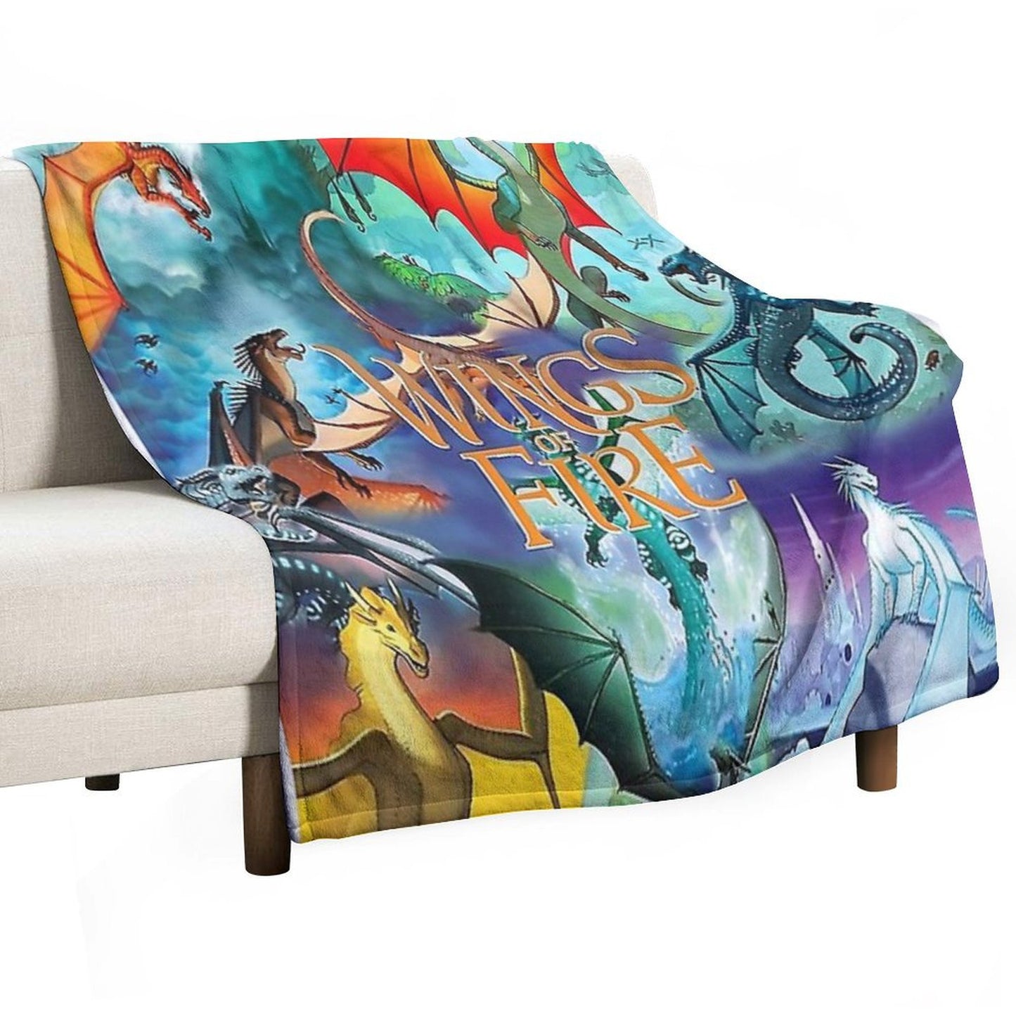 Wings of Fire All Dragon Series Throw Blanket