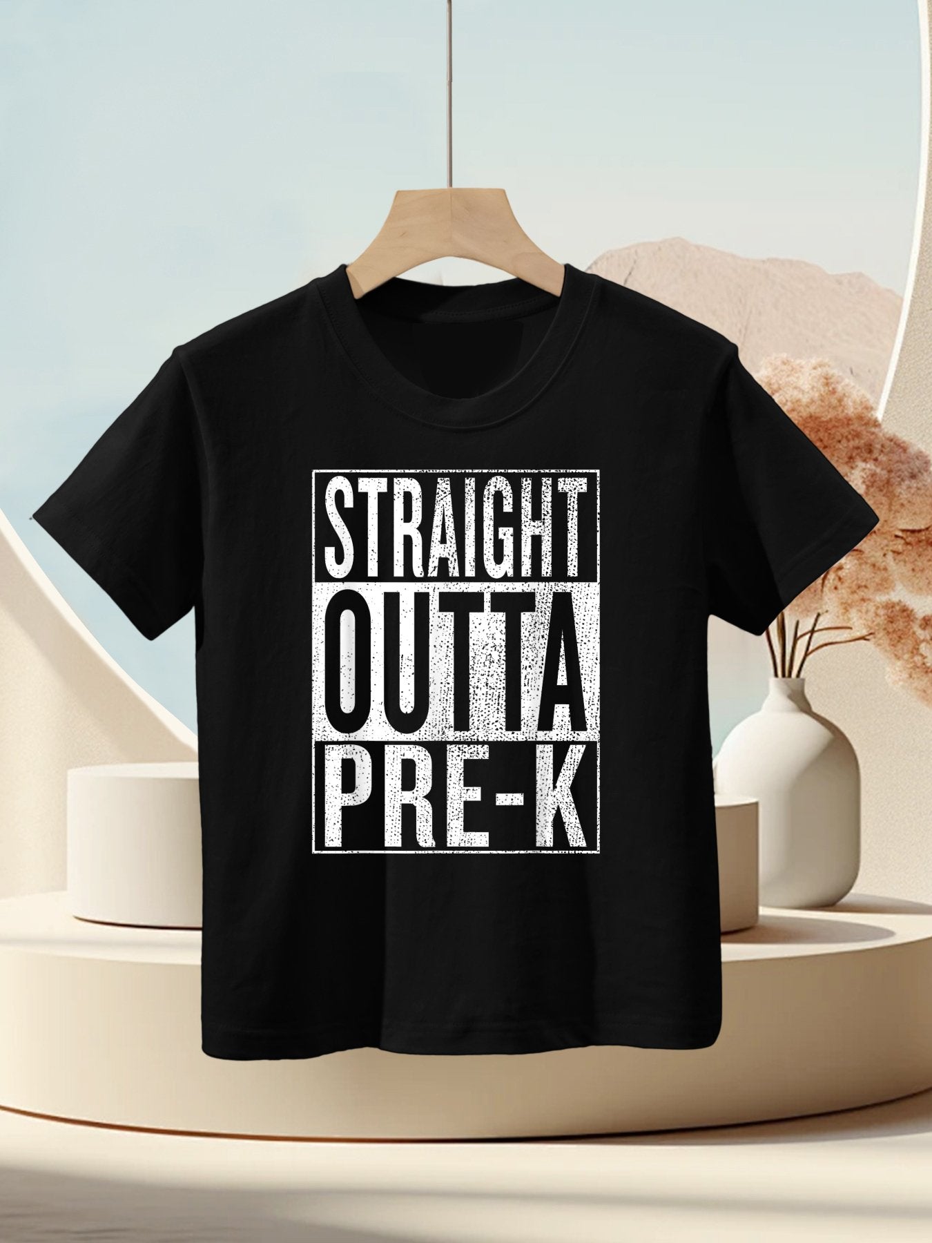 Straight Outta Pre-K Graduation Funny Pre Kindergarten Grad Kids T-Shirt