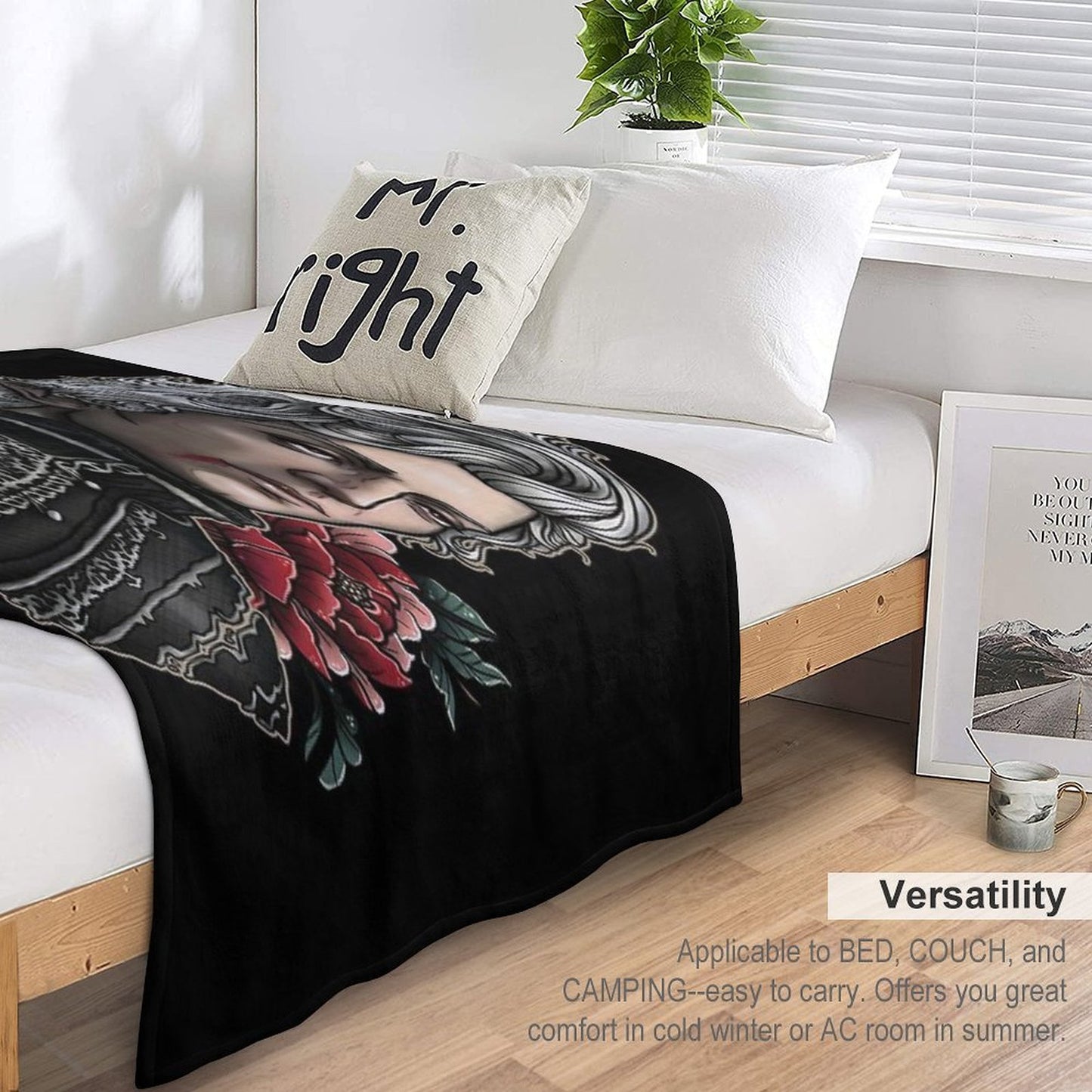 Astarion Vampire BF Throw Blanket