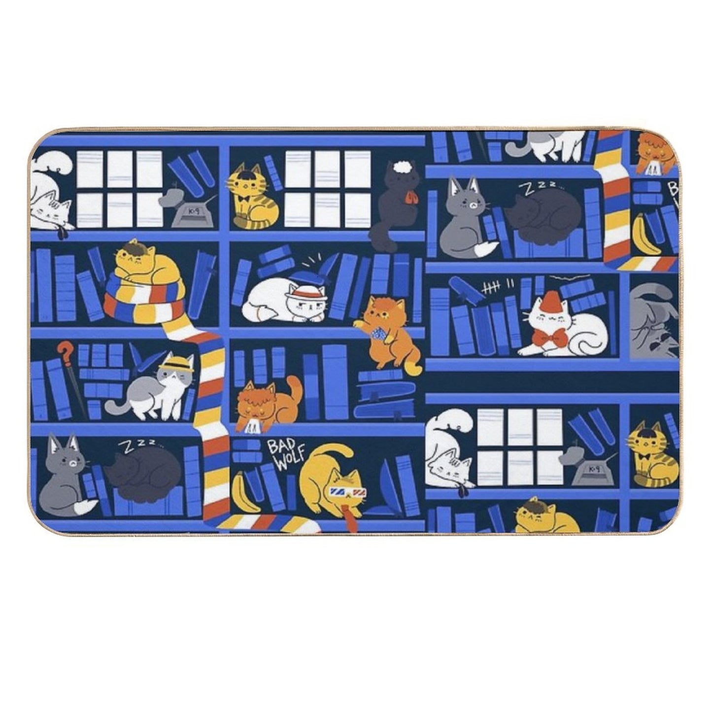 Library Box Who Dirt-Trapping Bath Mat