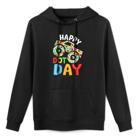 Happy Dot Day Monster Truck Polka Dotted Boys Kids Customizable Surface Hoodie