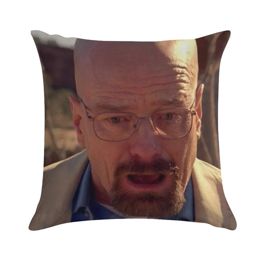 Walter White Meme Soft Bedroom Essential Throw Pillow