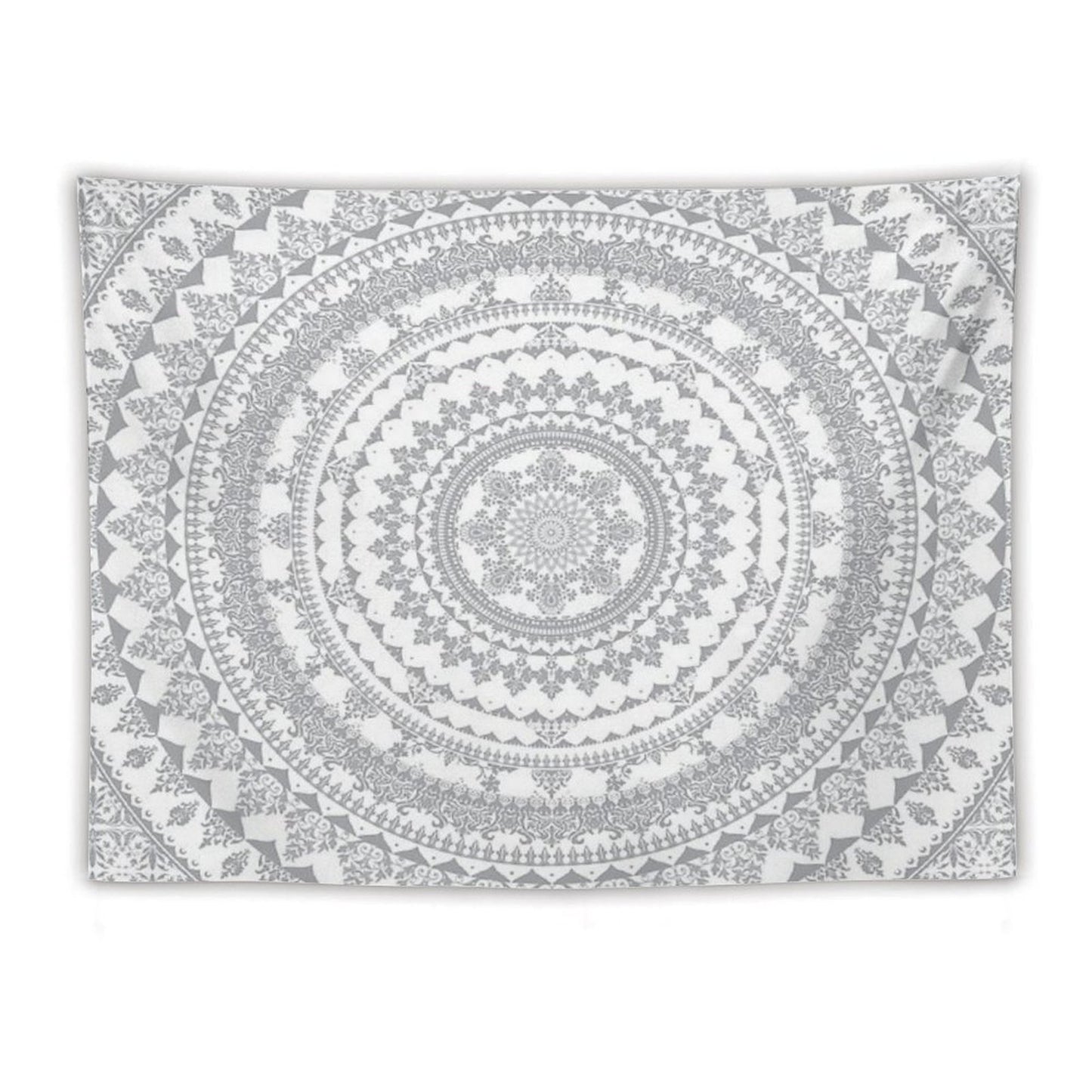 Mandala Gray Tapestry
