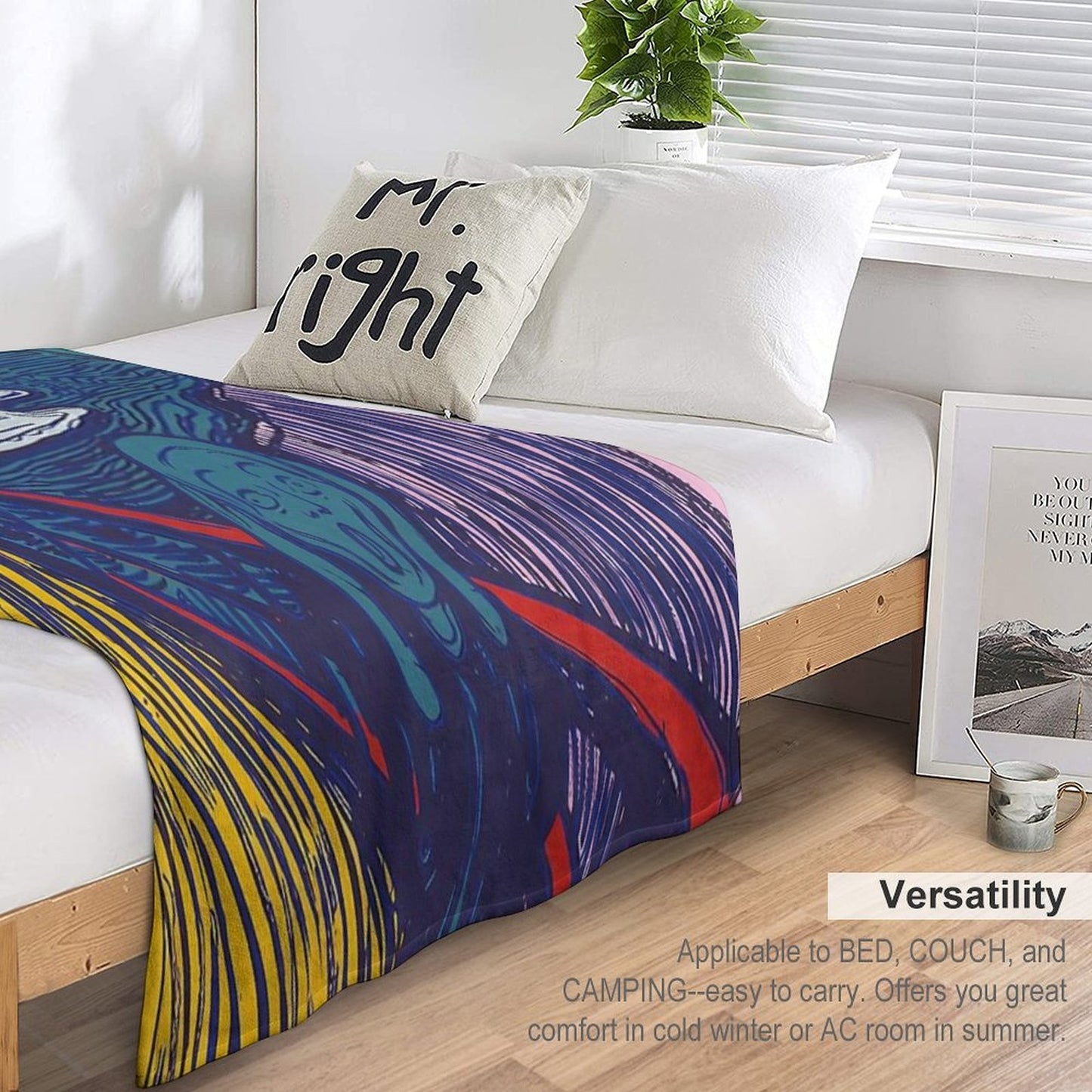 Andy Warhol, 1928-1987 USA, Pop Art Original Paintings by Andy Warhol Throw Blanket