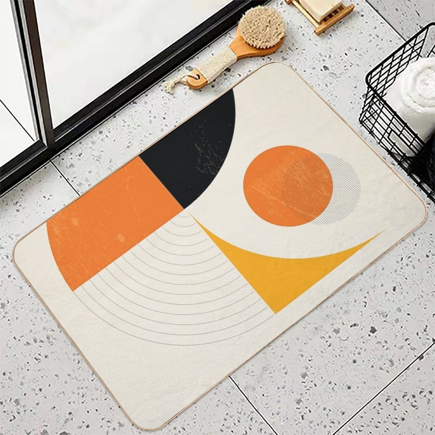 Mid Century Modern Retro Bath Mat