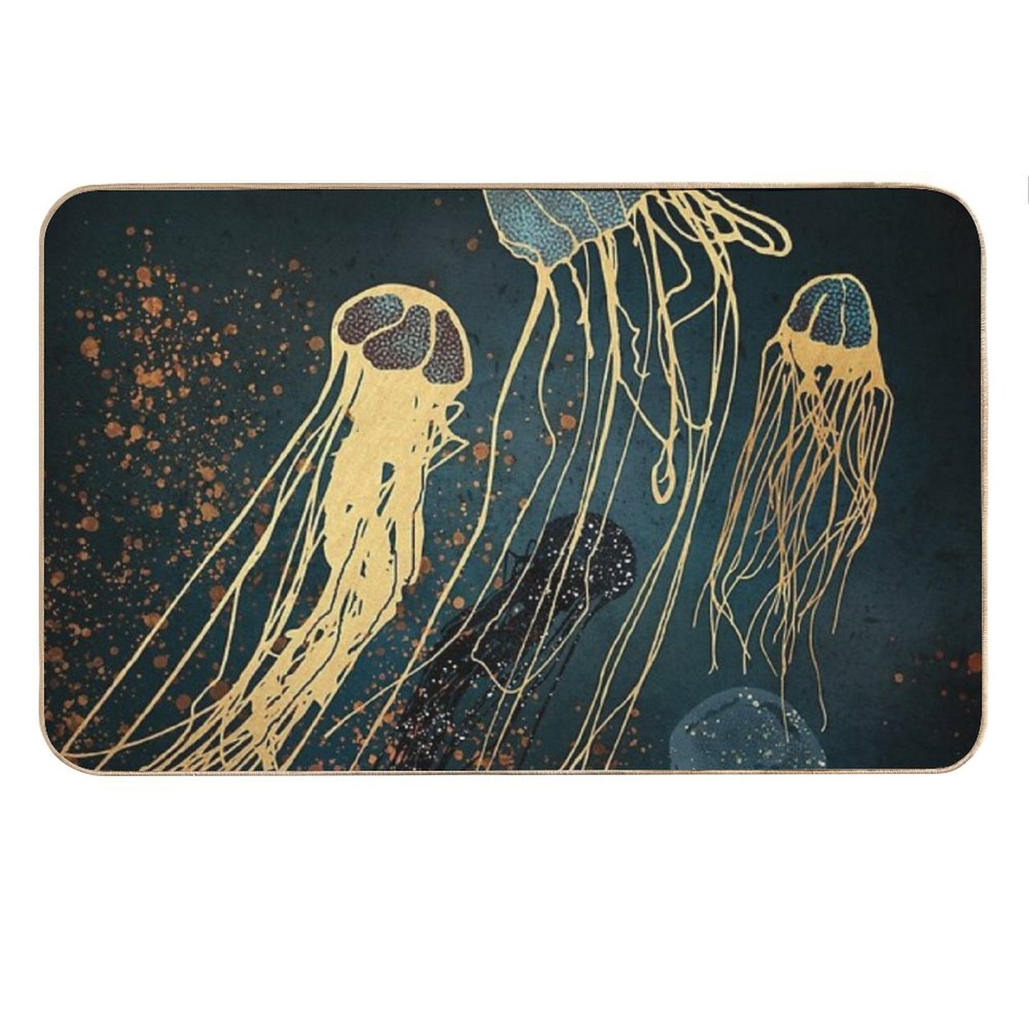 Metallic Jellyfish Bath Mat