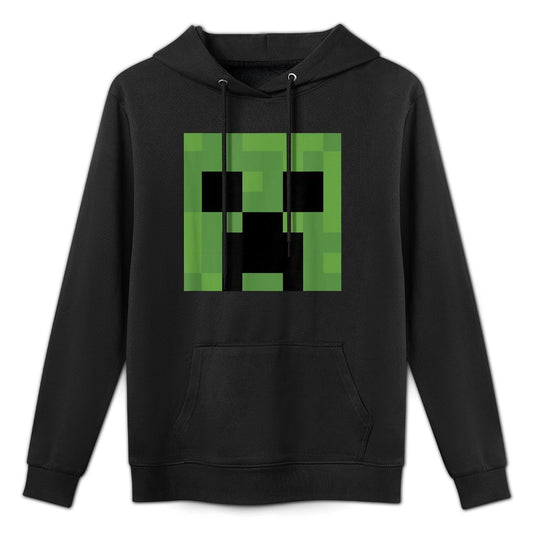 Minecraft Creeper Big Face Medium-Weight Fabric Hoodie