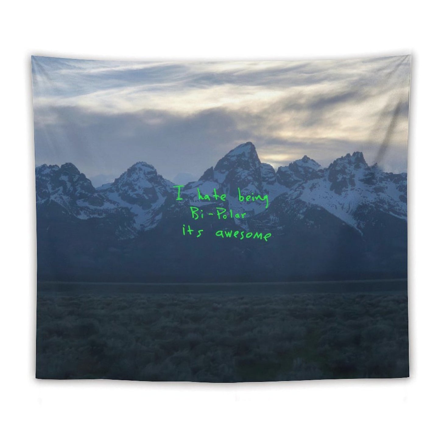 Knaye Rapper - Ye I Hate Being Bi-Polar Its Awesome Tapestry