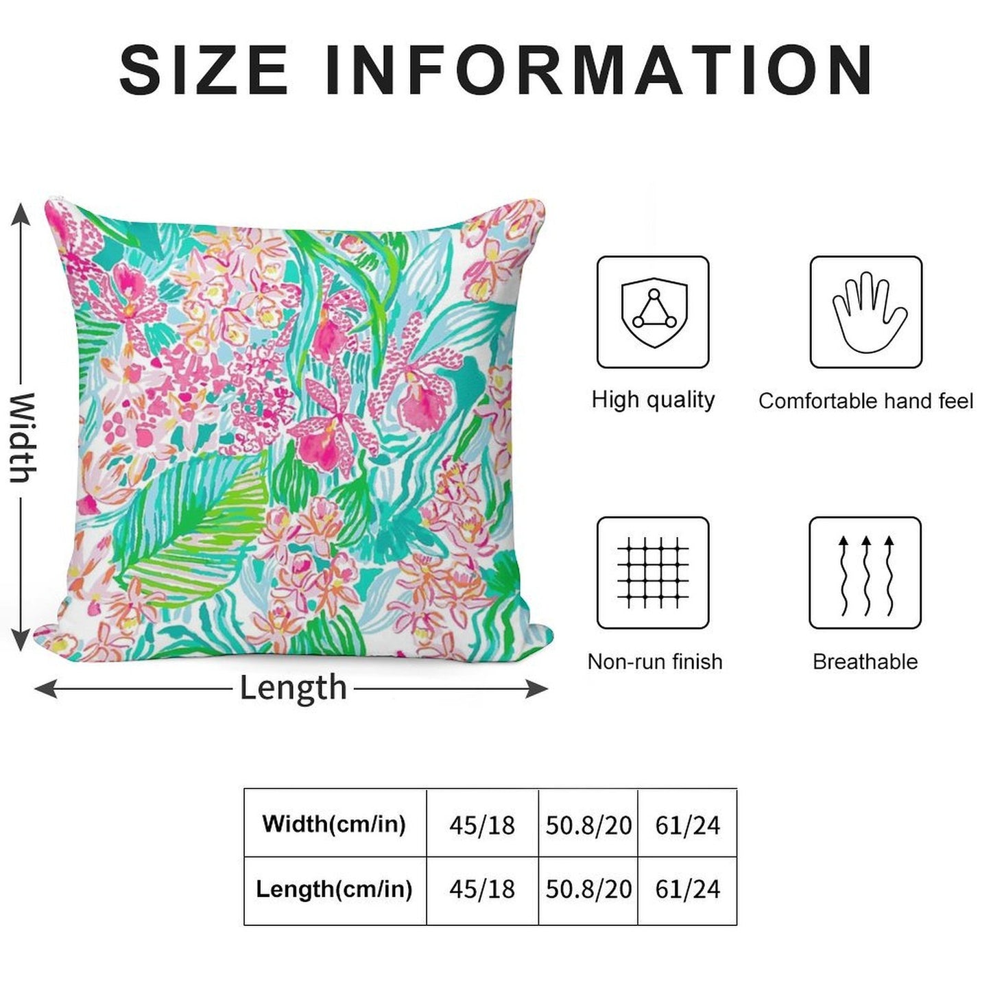 Orchid Summer Soft Home Decor Throw Pillow