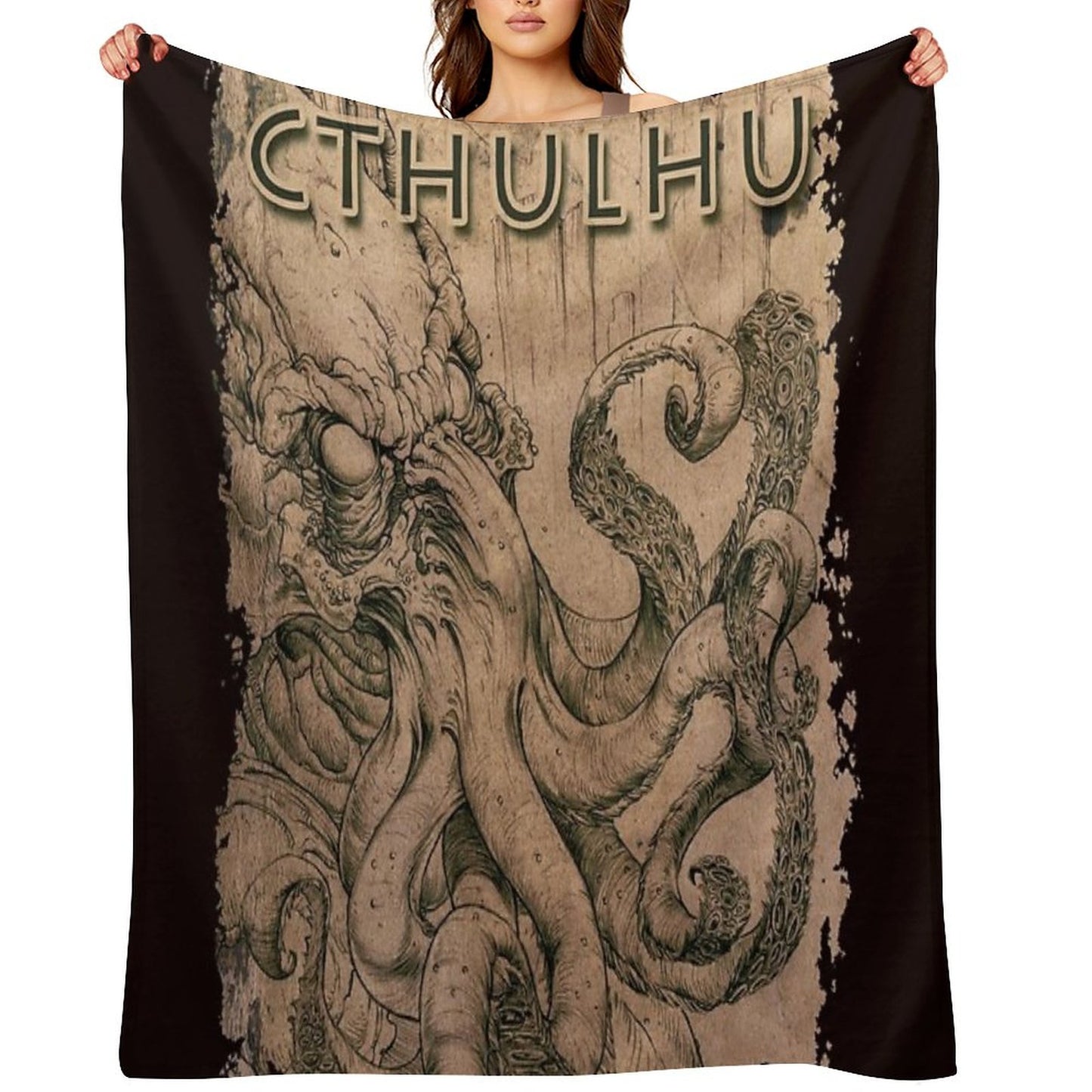 Cthulhu The Ancient Throw Blanket