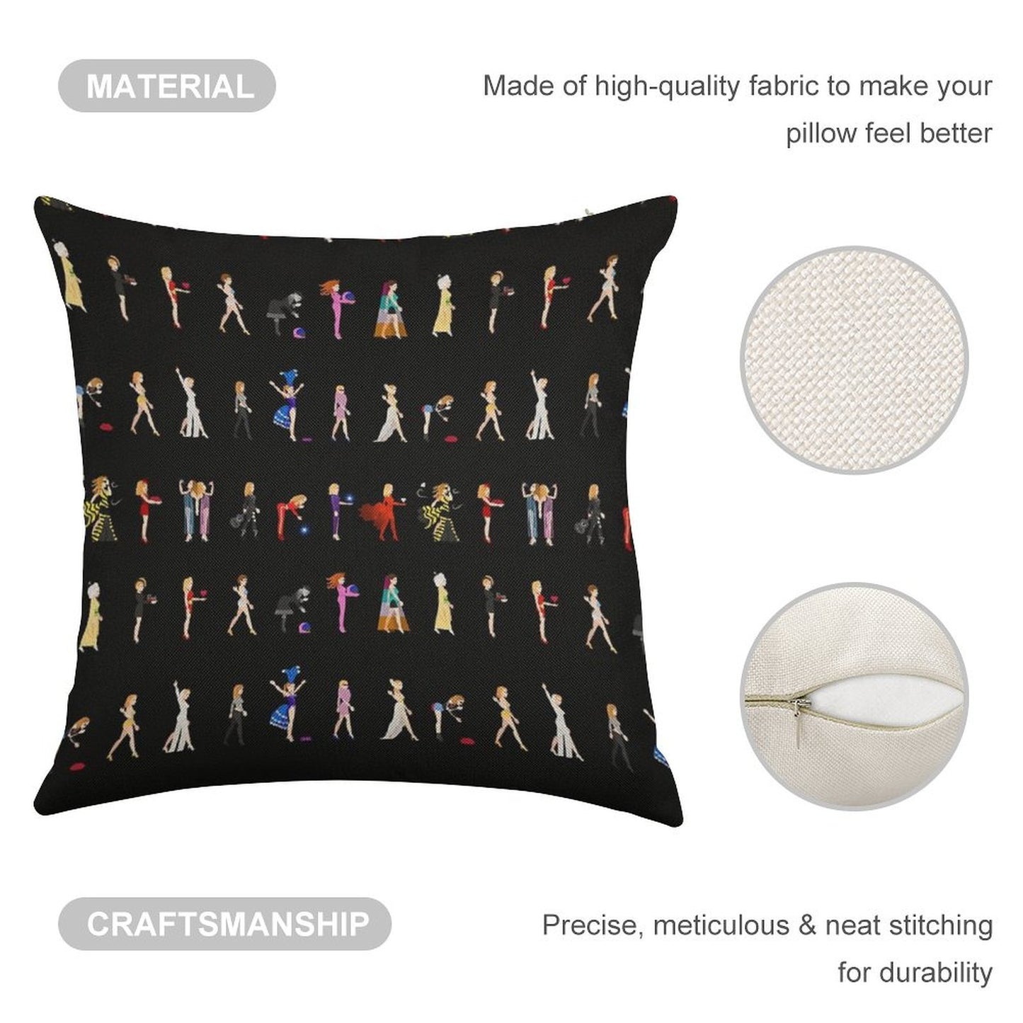 Kylie Evolution Linen Throw Pillow Cover