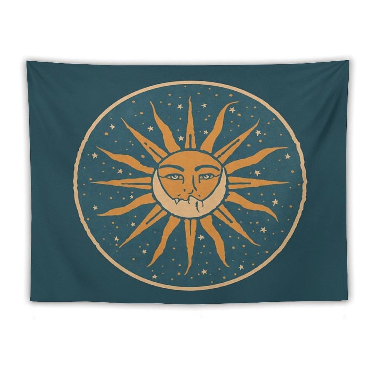 Sun And Moon Vintage Tapestry