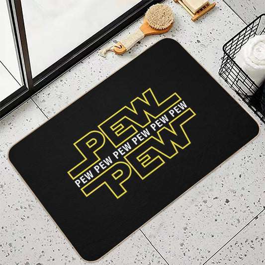 Pew Pew Pew Bath Mat