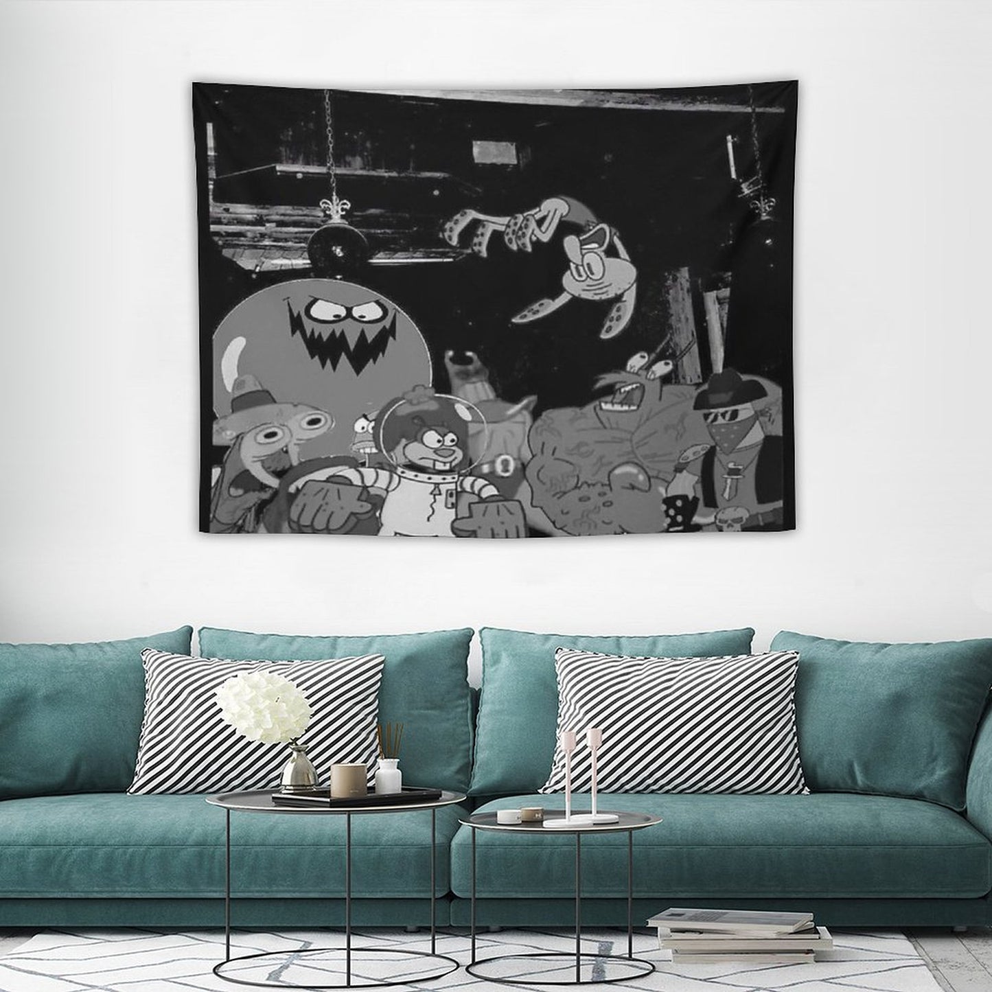 Spongebob Die Lit Cover Tapestry