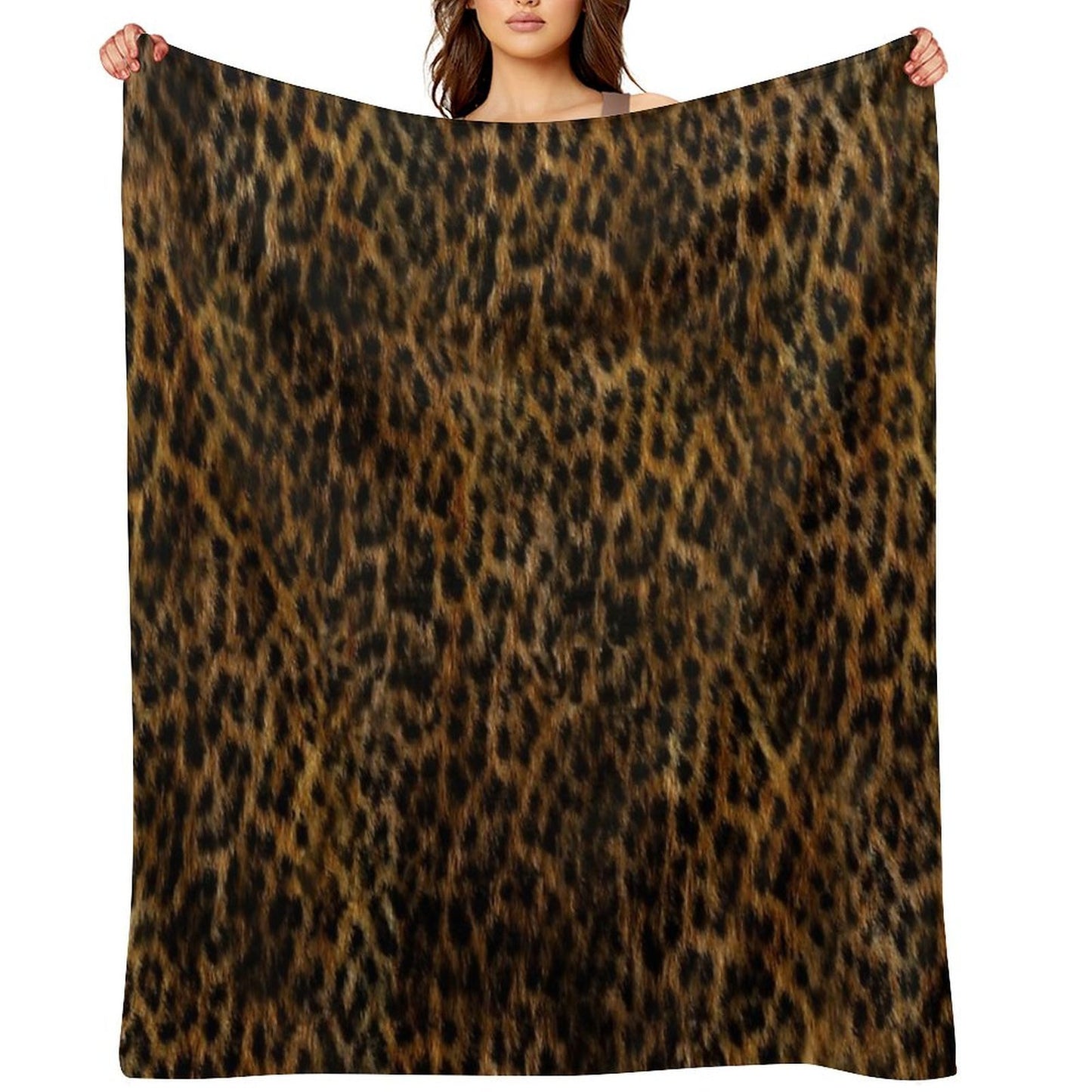 Cheetah Fur Texture Throw Blanket