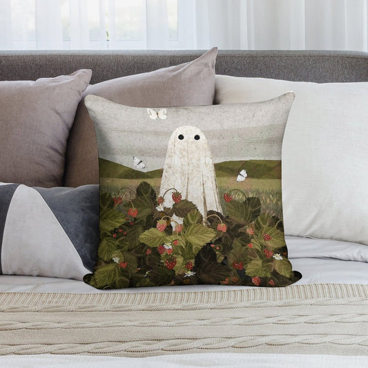Strawberry Fields Soft Luxury Feel Throw Pillow