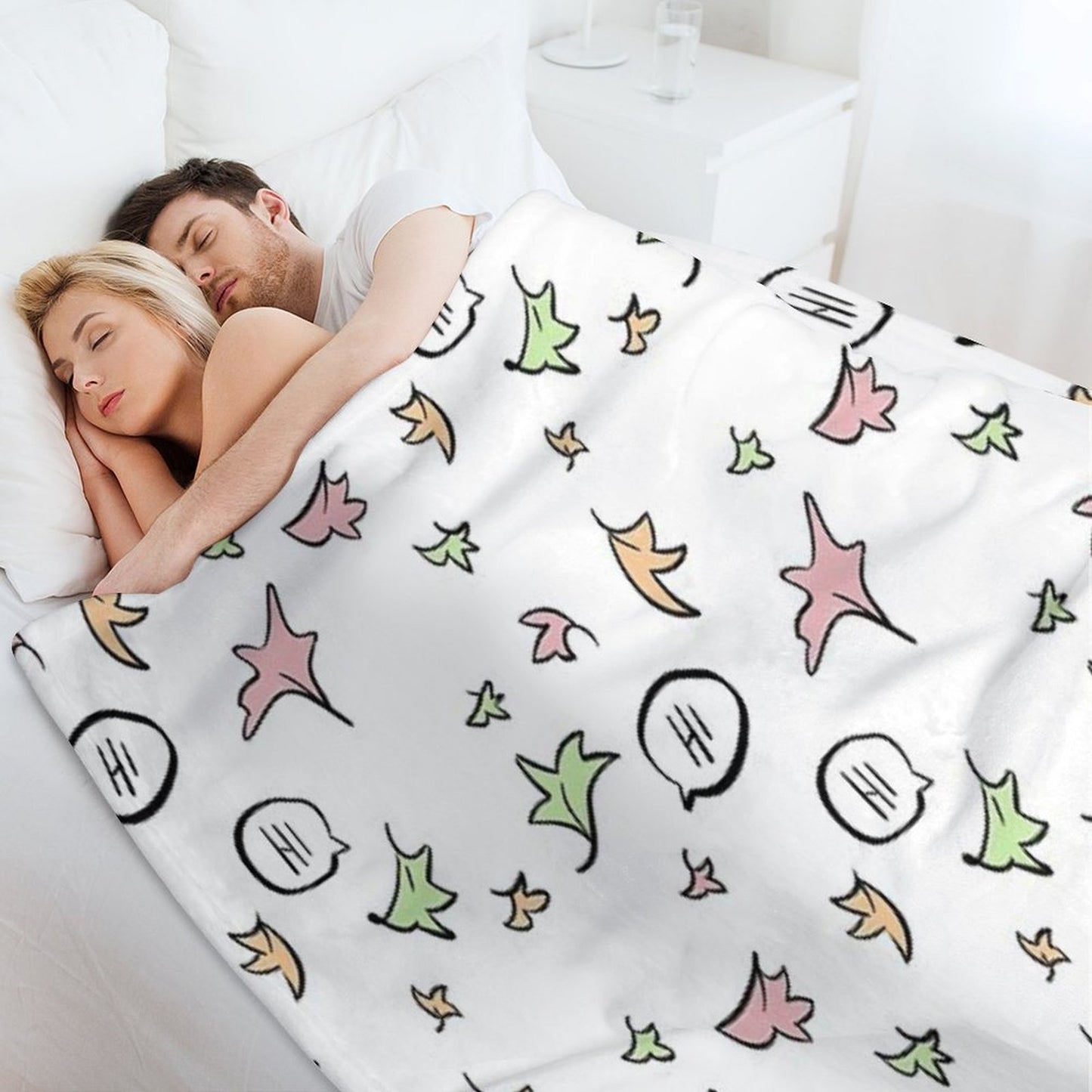 Heartstopper Netflix Nick Charlie Throw Blanket