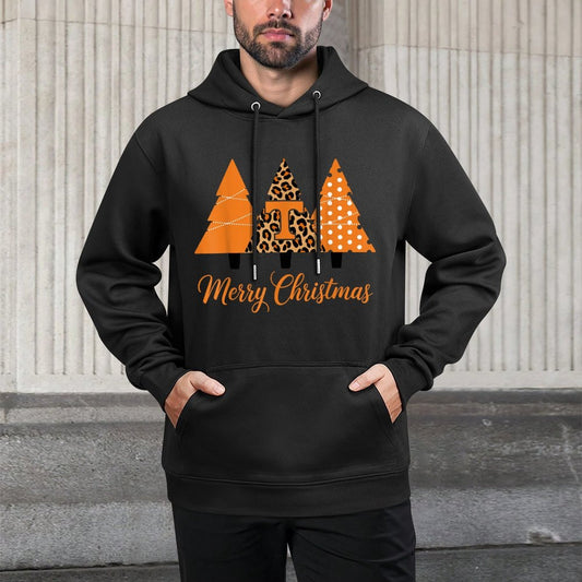 Retro Christmas Tennessee Trees Holiday Season Medium-Weight Fabric Hoodie