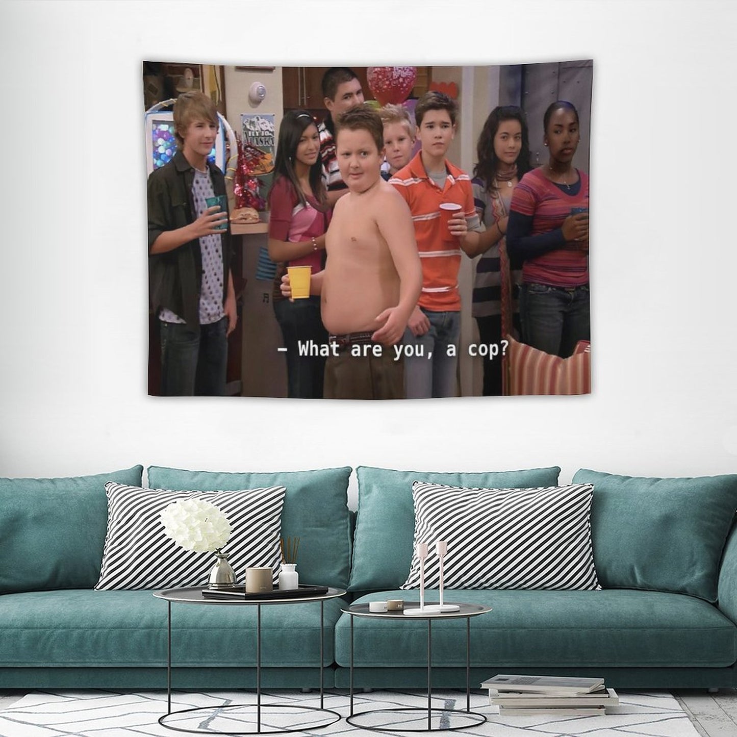 What Are You A Cop Gibby Tapestry